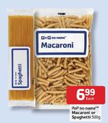 PnP No Name Macaroni or Spaghetti-500gm Each