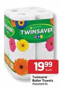 Twinsaver Roller Towels Assorted-4's Each