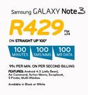 Samsung Galaxy Note 3-On Straight Up 100