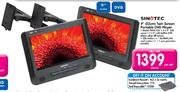 Sinotec 9"(23cm) Twin Screen Portable DVD Player PDVD 925-Per Set