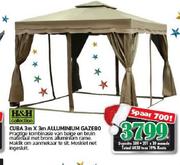 Cuba 3m X 3m Alluminium Gazebo