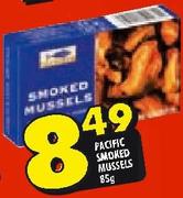 Pacifi Smoked Mussels-85g
