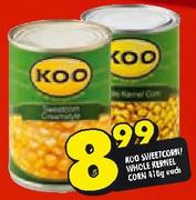 Koo Sweetcorn/Whole Kernel COrn-410g Each