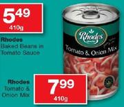 Rhodes Tomato & Onion Mix-410gm