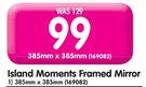 Island Moments Framed Mirror-385mm x 385mm