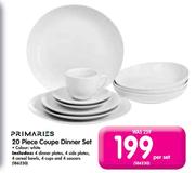 Primaries 20 Piece Coupe Dinner Set