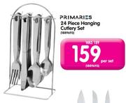 Primaries 24 Piece Hanging Cutlery Set