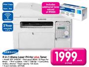 Samsung 4-in-1 Mono Laser Printer SCX-3405FW plus Toner