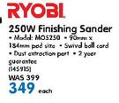 Ryobl 250w Finishing Sander MOS250
