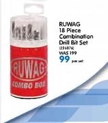 Ruwag 18 Piece Combination Drill Bit Set