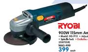 Ryobl 900w 115mm Angle Grinder HG-910