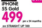 iPhone 5S Gold-On Straight Up 100