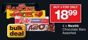 Nestle Chocolate Bars-4's