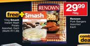 Renown Pork Bangers-750gm