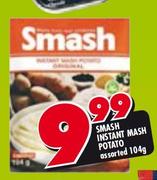 Smash Instant Mash Potato Assorted-104g