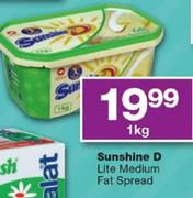 Sunshine D Lite Medium Fat Spread-1kg