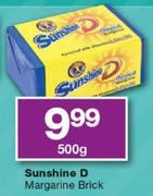 Sunshine D Margarine Brick-500gm