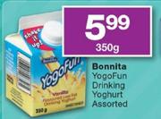 Bonnita Yogo Fun Drinking Yoghurt-350g