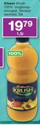 Clover Krush 100% Vrugtesapmengsel-1.5Ltr