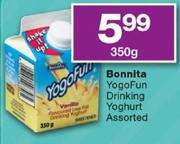 Bonnita YogoFun Drinking Yoghurt-350gm