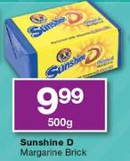 Sunshine D Margarine Brick-500gm