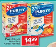 Purity Mix With Water Baby Cereal-200gm Each