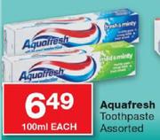 Aquafresh Toothpaste-100ml Each