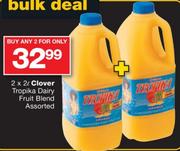 Clover Tropika Dairy Fruit Blend Assorted-2x2L
