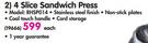 Russell Hobbs 4 Slice Sandwich Press RHSP014