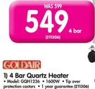 Goldair 4 Bar Quartz Heater GQH1236