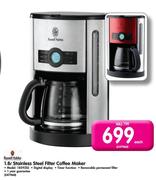 Russell Hobbs 1.8L Stainless Steel Filter Coffee Maker 1859255-Each