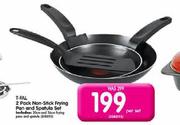 T-Fal 2 Pack Non-Stick Frying Pan And Spatula Set-Per Set
