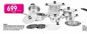 Tissoli 21 Piece Stainless Steel Cookware Set-Per Set