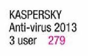 Kaspersky Anti-Virus 2013 3 User Each