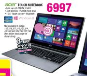 Acer Touch Notebook