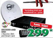 Toptv Decoder and Dish