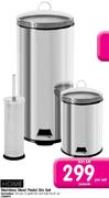 Home Stainless Steel Pedal Bin Set-Per Set