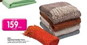 Sesli Speckled Chenille Throw-Each