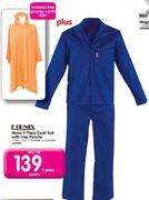 Ethnix Mens 2 Piece Conti Suit With Free Poncho-Per 2 Pieces