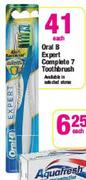 Oral B Expert Complete 7 Toothbrush Each