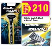 Gillette Mach 3 8 Cart + Mach 3 Razor