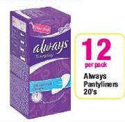 Always Pantyliners-20's-Per Pack