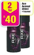 Axe Aerosol-2 x 200ml