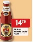 All Gold Tomato Sauce-700ml Each