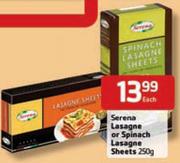 Serena Lasagne Or Spinach Lasagne Sheets-250gm Each