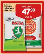 Iwisa Or Super Sun Super Maize Meal-10Kg Each