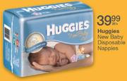 Huggies New Baby Disposable Nappies-26's