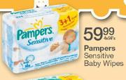 Pampers Sensitive Baby Wipes-4x56's