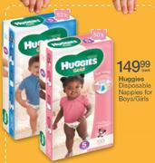 Huggies Disposable Nappies For Boys/Girls-50's Per Pack