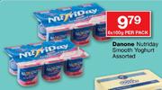 Danone Nutriday Smooth Yoghurt Assorted-6 x 100g Per Pack